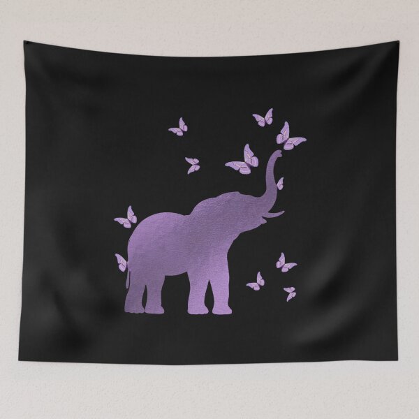 Item preview, Purple Elephant Silhouette designed and sold by HappyLifeCreate.