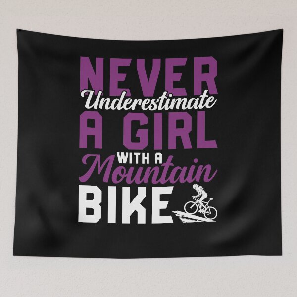 Item preview, Never Underestimate A Girl With A Mountain Bike Shirt, Mountain Biker Shirt, Girl Biker Shirt, Mountain Biking Lover Shirt, Biking Shirt designed and sold by aymob.