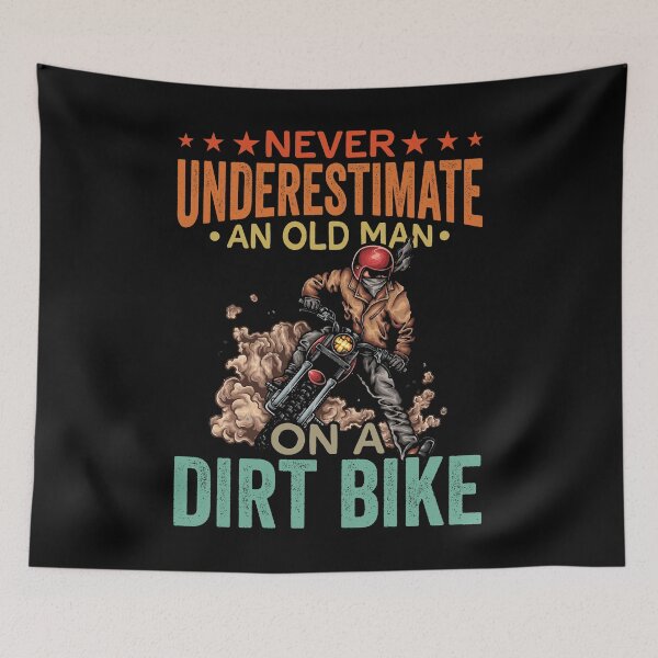 Item preview, Never Underestimate An Old Man On A Dirt Bike Shirt, Dirt Bike Dad Shirt, Dirt Bike Grandpa Shirt, Motocross Shirt, Dirt Bike Lover Shirt designed and sold by aymob.