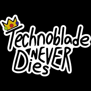 technoblade never dies Sticker for Sale by khunthull