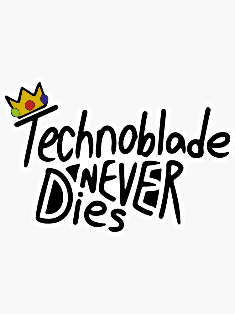 technoblade never dies Sticker for Sale by khunthull