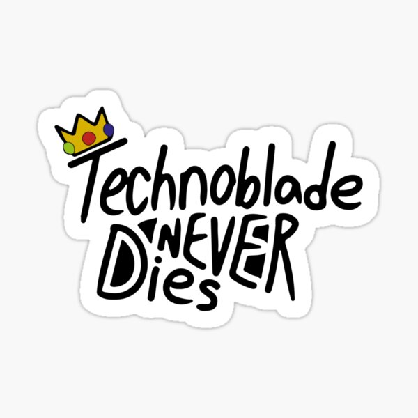 Technobladeneverdies Technoblade Sticker - TECHNOBLADENEVERDIES