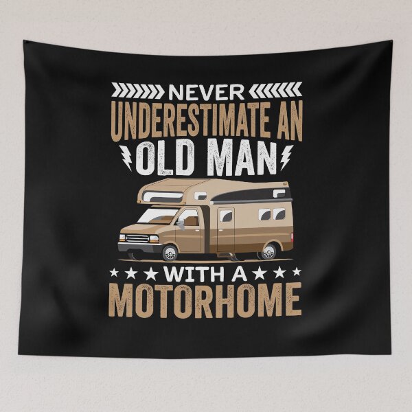 Item preview, Never Underestimate An Old Man With A Motorhome Shirt, Campervan Grandpa Shirt, Campervan Travel Shirt, Campervan Driving Tee, Caravan Life designed and sold by aymob.