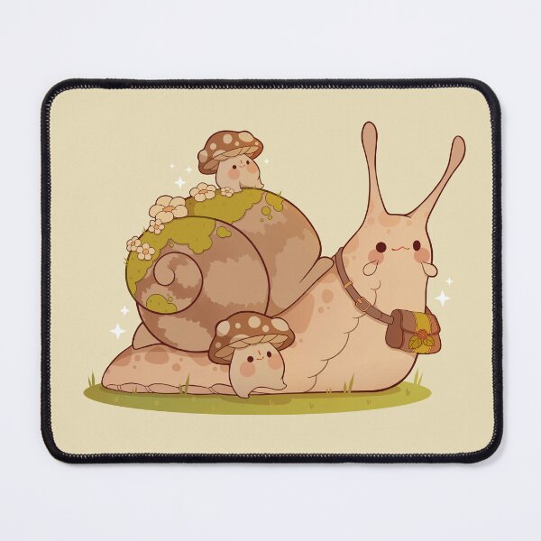 Item preview, Cute mini mushrooms with big snail friend designed and sold by Rihnlin.