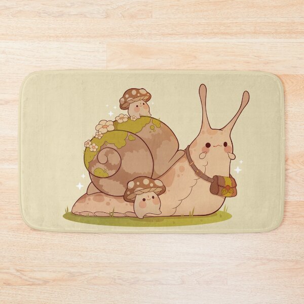 Item preview, Cute mini mushrooms with big snail friend designed and sold by Rihnlin.