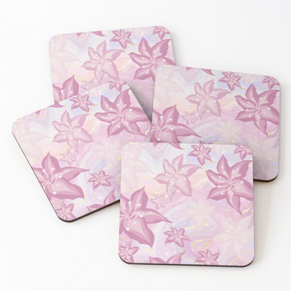 Artikelvorschau, Rosa Schimmer-Strudel-Blumenmuster entworfen und verkauft von HappyLifeCreate.
