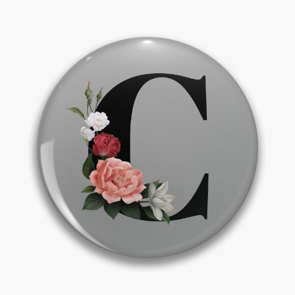 Item preview, Floral Initial - C designed and sold by CulverCrafts.