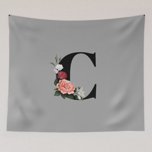 Item preview, Floral Initial - C designed and sold by CulverCrafts.
