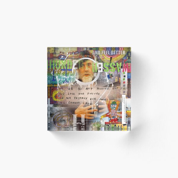 hundertwasser Acrylic Block