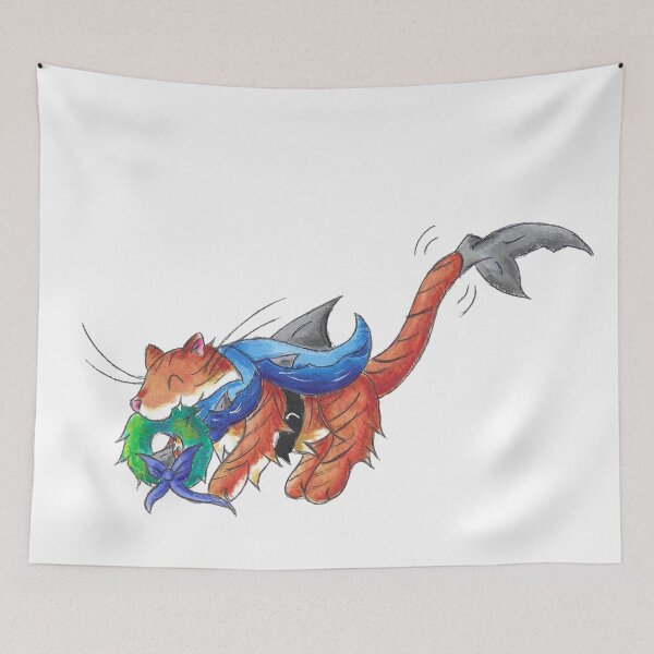 Item preview, Tiger Shark Wreath designed and sold by KOKeefeArt.
