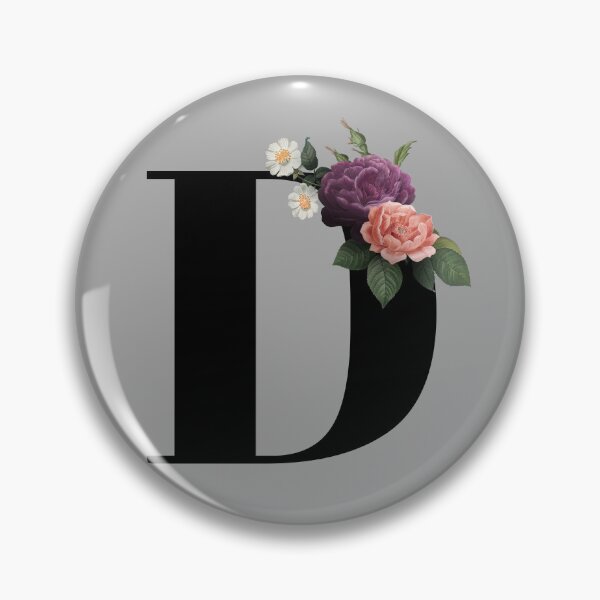 Item preview, Floral Initial - D designed and sold by CulverCrafts.
