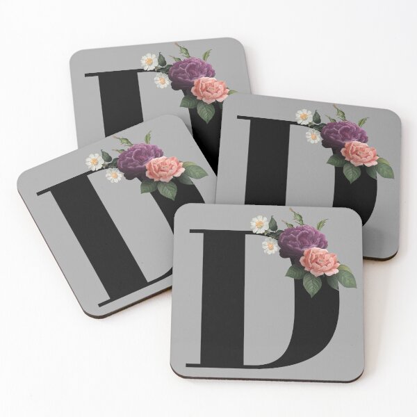 Item preview, Floral Initial - D designed and sold by CulverCrafts.