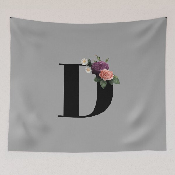 Item preview, Floral Initial - D designed and sold by CulverCrafts.