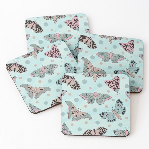 Item preview, Turquoise Butterflies Pattern designed and sold by HappyLifeCreate.