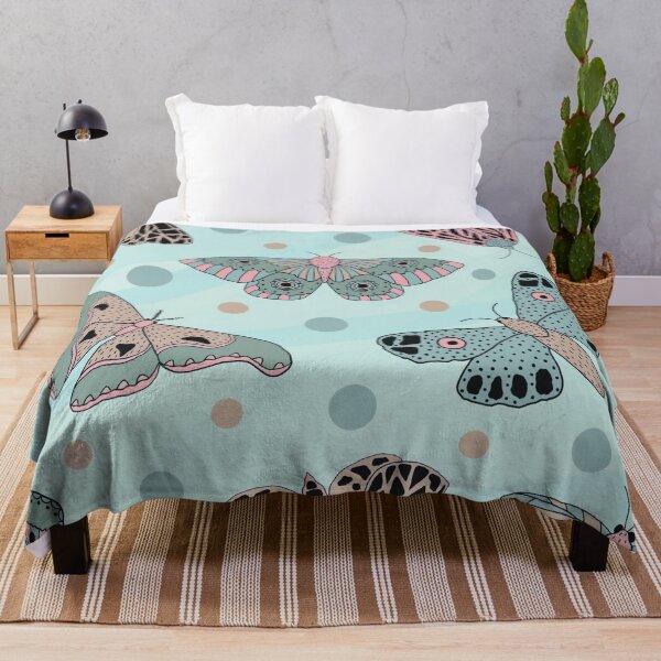 Item preview, Turquoise Butterflies Pattern designed and sold by HappyLifeCreate.