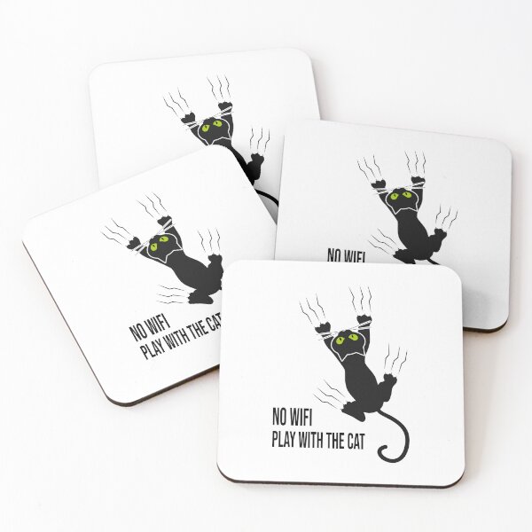 Item preview, Heres A Cat No Wifi  T-SHIRT designed and sold by artetotal.