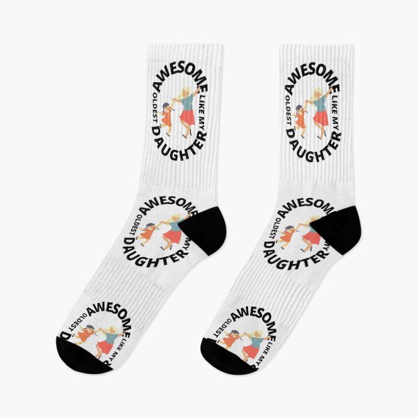 Item preview, Awesome Like My Oldest Daughter - Proud Mom, Pretty Cute Daughter, Dancing Family, White Background designed and sold by AmbiguNation.
