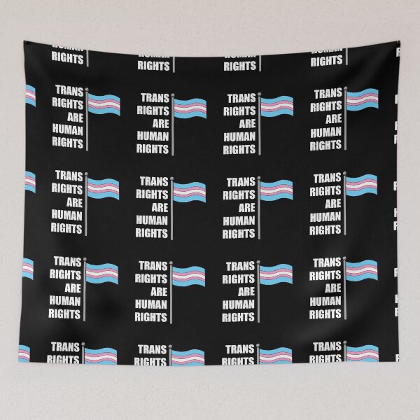Item preview, Trans Rights Are Human Rights (Flag Colors) designed and sold by TheTransStyle.