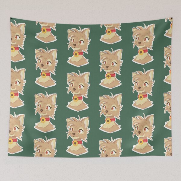 Item preview, Brown Wolf Sunflower Collar designed and sold by Missing In Art.