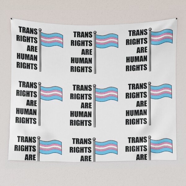 Item preview, Trans Rights Are Human Rights (Flag Colors) designed and sold by TheTransStyle.