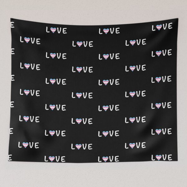 Item preview, Trans Pride "Love" w/ Heart designed and sold by TheTransStyle.