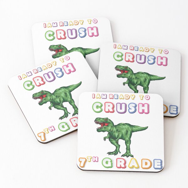 Item preview, Funny Dinosaur I Am Ready To Crush 7Th grade designed and sold by Med ing.