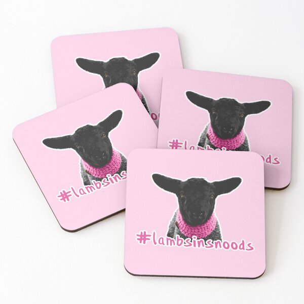 Item preview, Lambs in Snoods (Primrose, Pink) designed and sold by thegreendogs.