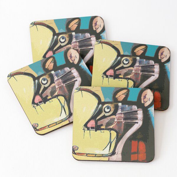 Item preview, La Rat Fun Funky Modern Art Painting Street Art designed and sold by CattlettArt.