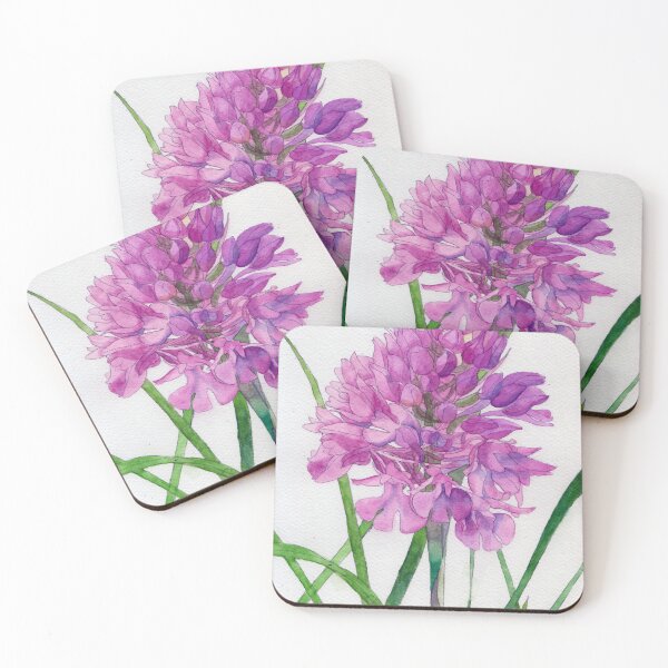 Item preview, Pink wild orchid watercolour painting  designed and sold by esvb.