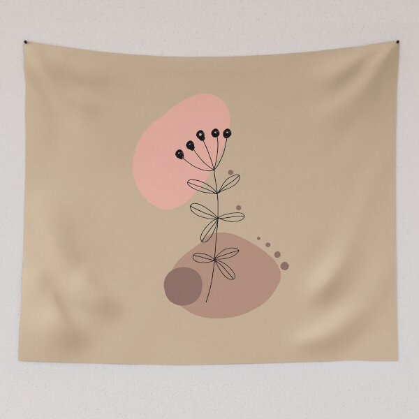 Item preview, Art Botanical Print  Floral one line abstract boho art designed and sold by Ndli.
