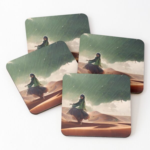 Item preview, Greenpunk Raining Desert designed and sold by FantasyAI.