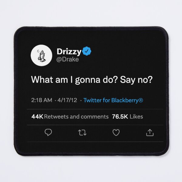 Item preview, "What am I gonna do? Say No?" Tweet BLACK designed and sold by GlowinUp Shop.