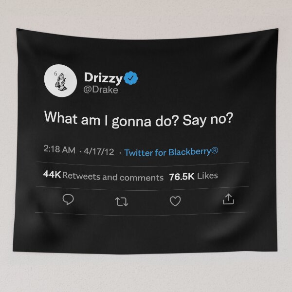 Item preview, "What am I gonna do? Say No?" Tweet BLACK designed and sold by GlowinUp Shop.