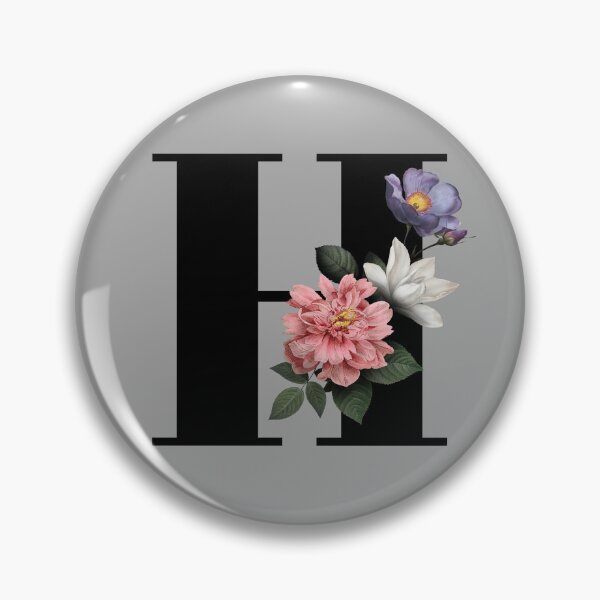 Item preview, Floral Initial - H designed and sold by CulverCrafts.