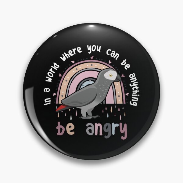 Item preview, African Grey Parrot Be Angry designed and sold by Clara Hollins.