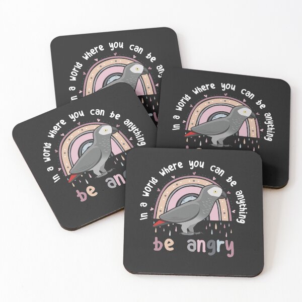 Item preview, African Grey Parrot Be Angry designed and sold by Clara Hollins.