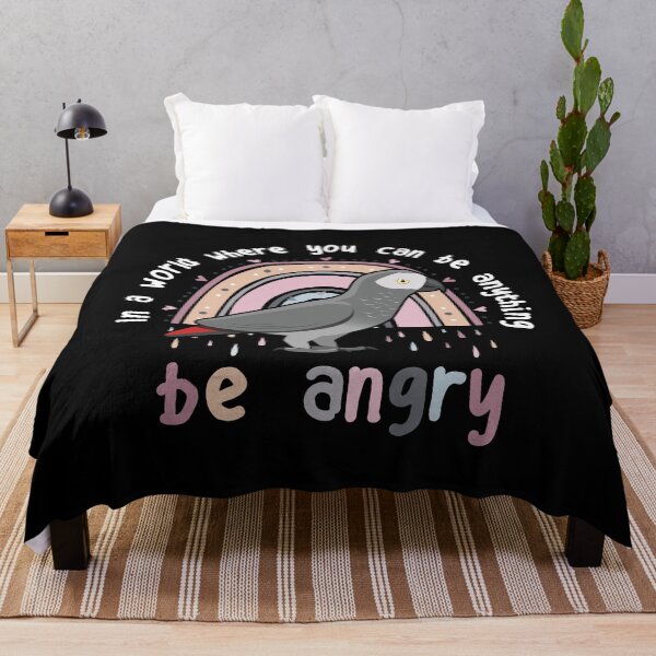 Item preview, African Grey Parrot Be Angry designed and sold by Clara Hollins.