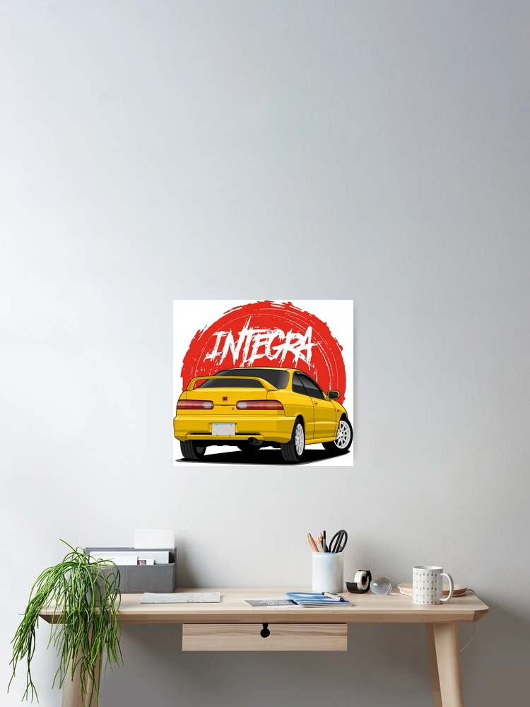 Thumbnail 2 of 3, Poster, Integra DC2 Type R designed and sold by squeal tires.