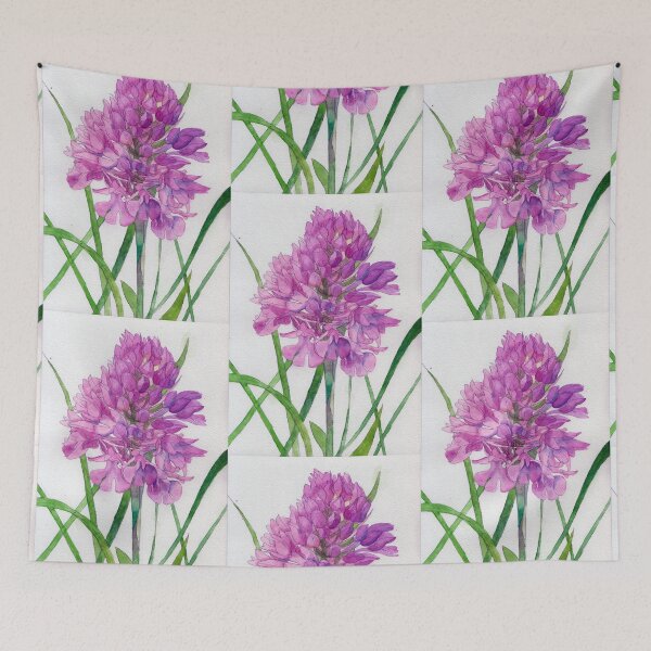 Item preview, Pink wild orchid watercolour painting  designed and sold by esvb.
