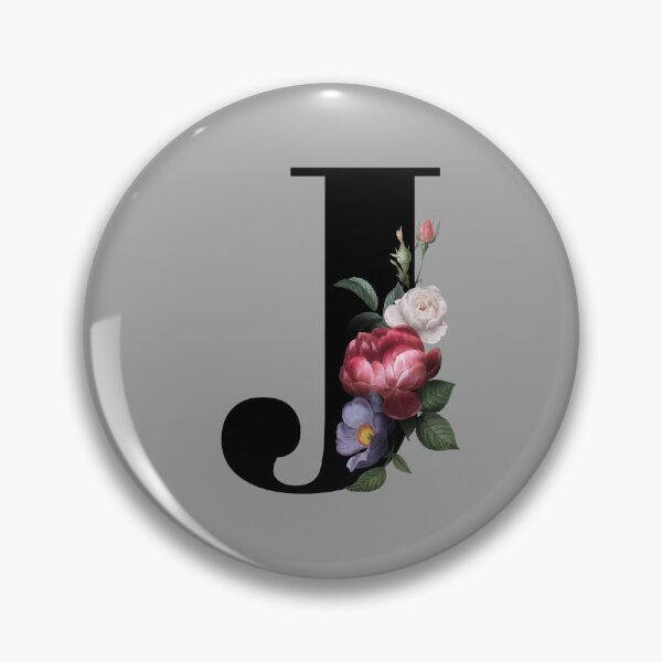 Item preview, Floral Initial - J designed and sold by CulverCrafts.