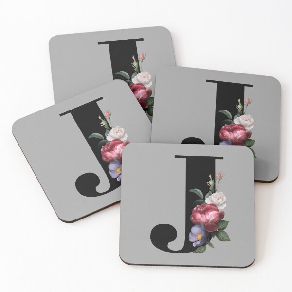 Item preview, Floral Initial - J designed and sold by CulverCrafts.