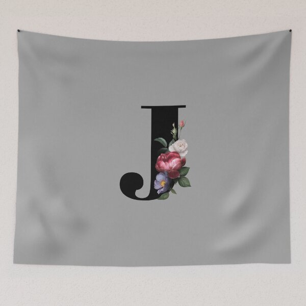 Item preview, Floral Initial - J designed and sold by CulverCrafts.
