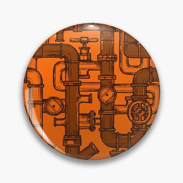 Item preview, Orange within Orange Pipe Pattern designed and sold by Art-by-Geoff.