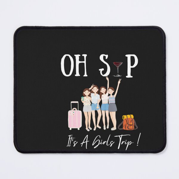 Item preview, Oh Sip It's A Girls Trip Fun Wine Party Black Women Queen designed and sold by Mita ⭐⭐⭐⭐⭐.