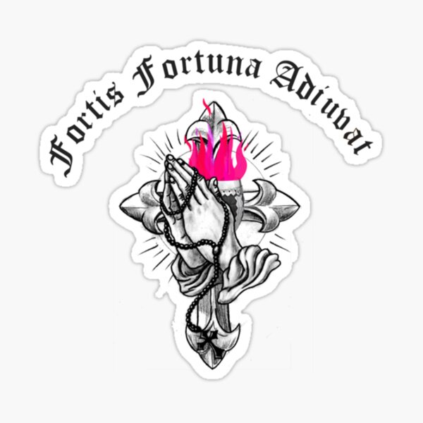 Fortis Fortuna Adiuvat (Fortune Favors The Brave) - Sticker Graphic - Auto,  Wall, Laptop, Cell, Truck Sticker for Windows, Cars, Trucks