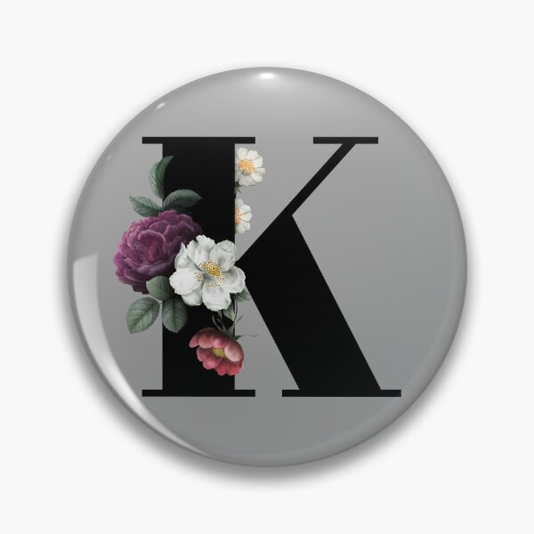 Item preview, Floral Initial - K designed and sold by CulverCrafts.