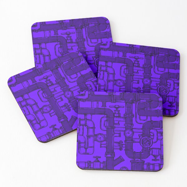 Item preview, Purple within Purple Pipe Pattern designed and sold by Art-by-Geoff.