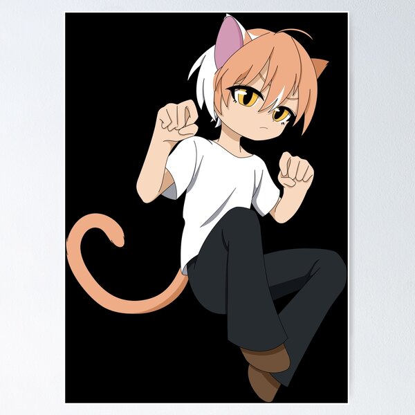 Futuristic anime CatBoy gifts for manga lovers | Art Board Print