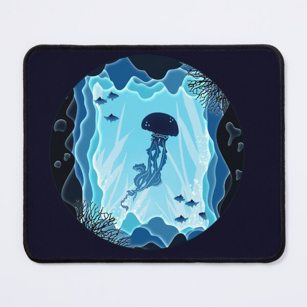 Item preview, Blue Ocean Swimming Jellyfish Lightbox designed and sold by Designs-by-Lou.