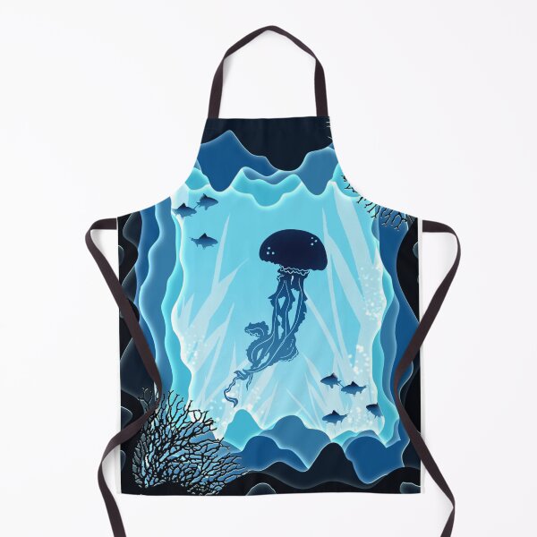 Item preview, Blue Ocean Swimming Jellyfish Lightbox designed and sold by Designs-by-Lou.